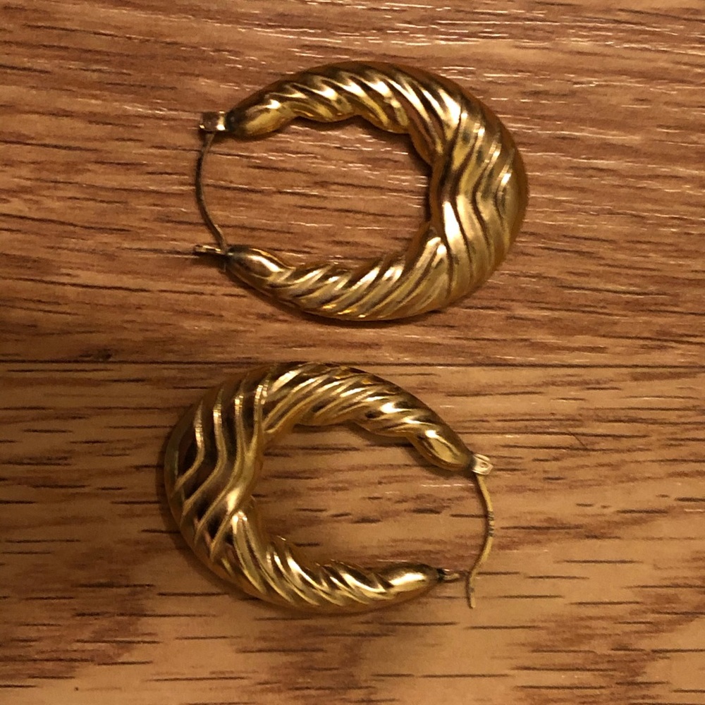 14k hoops